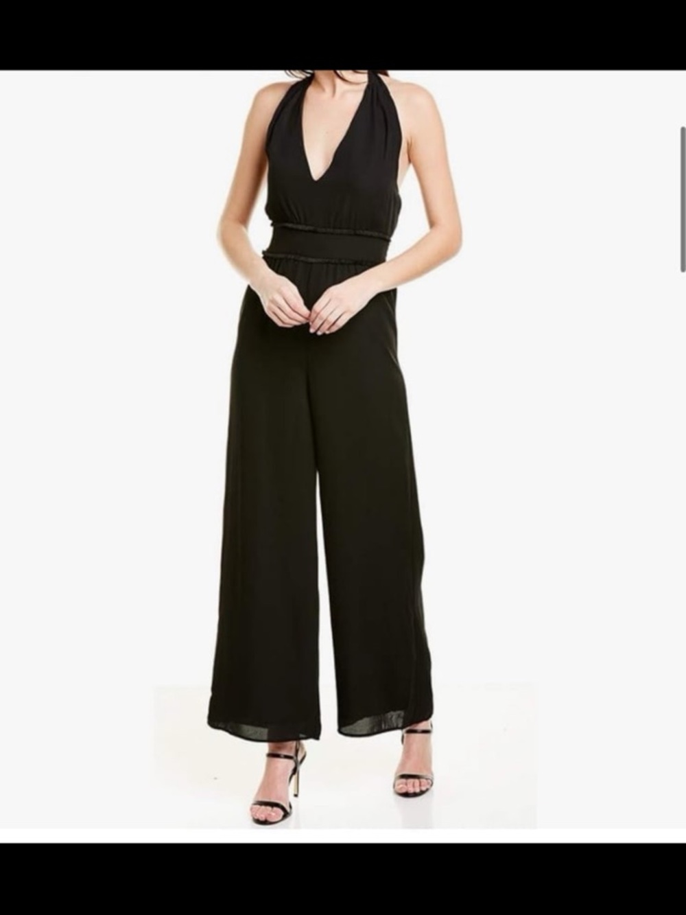 Ali and Jay Black JumpeSuite Size L NEW  With Tag!